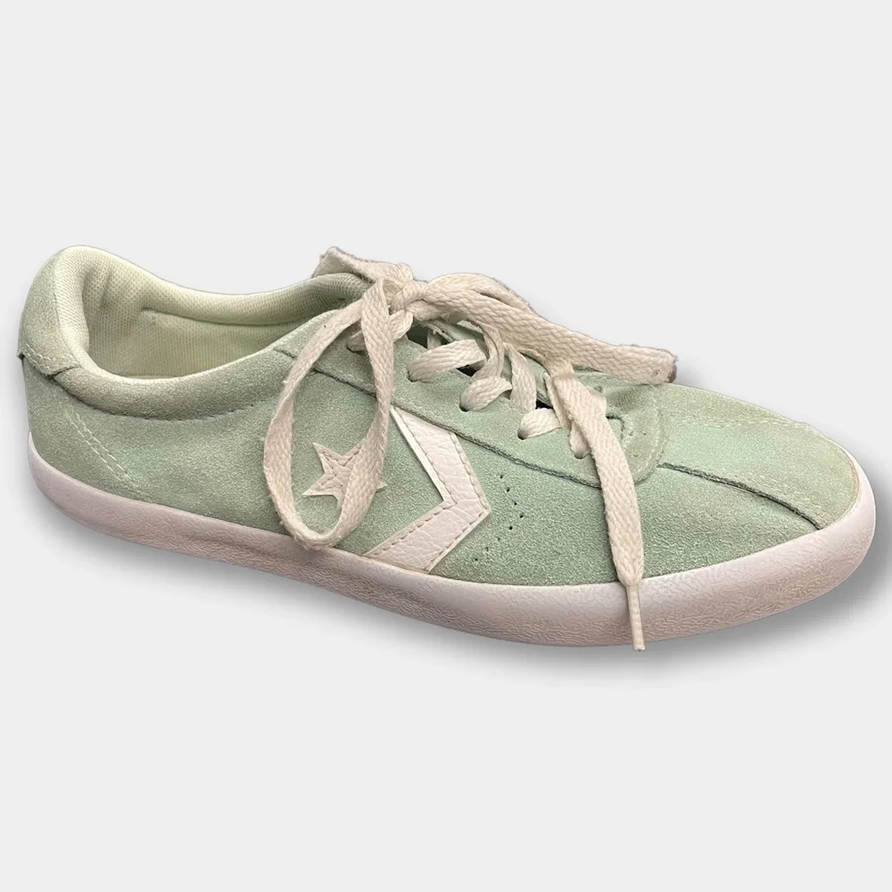 Converse Mint Green Suede Sneakers Girl's Junior Size 4